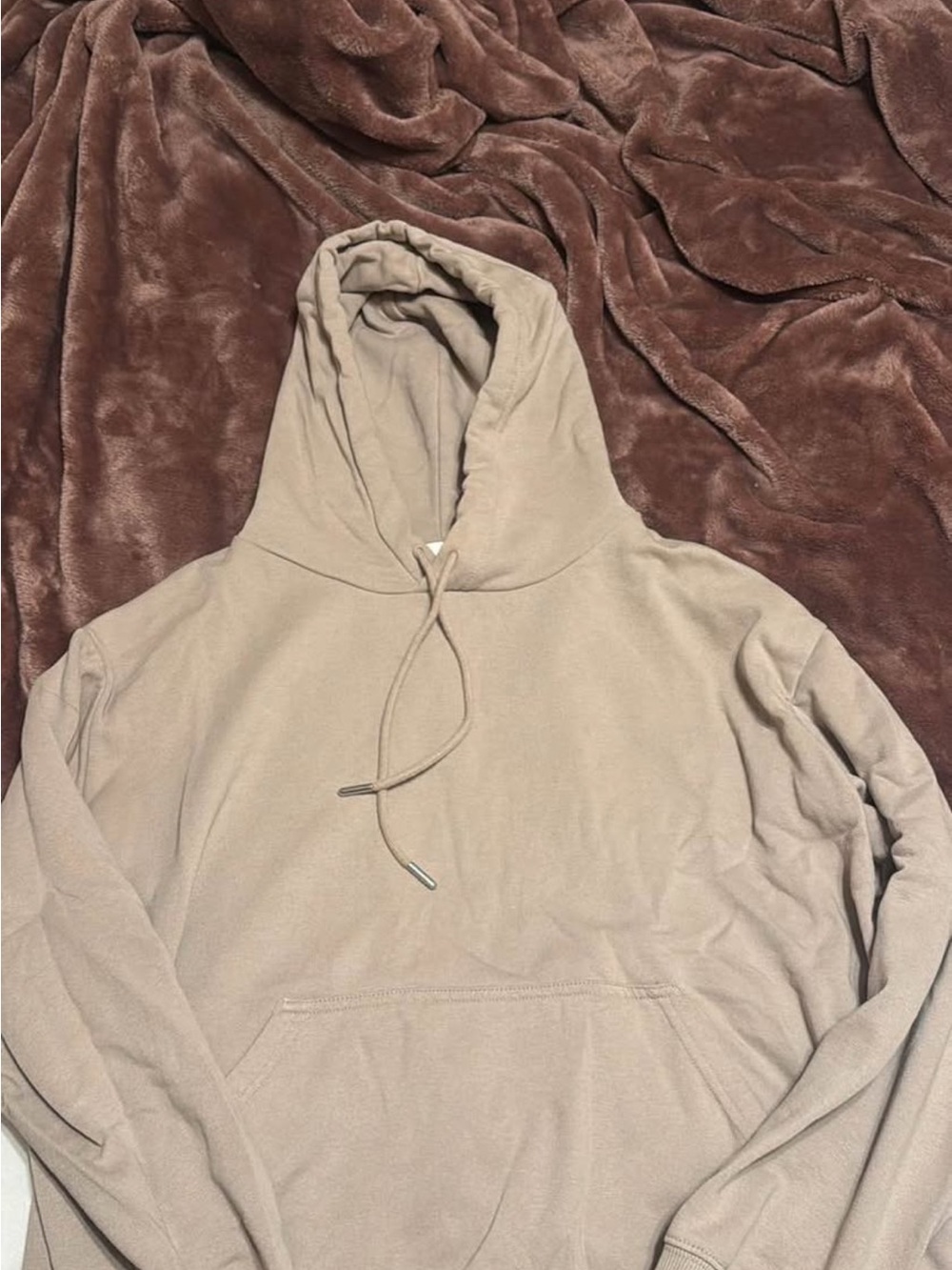 Women’s Classic Beige Hoodie - Casual Pullover Sweatshirt